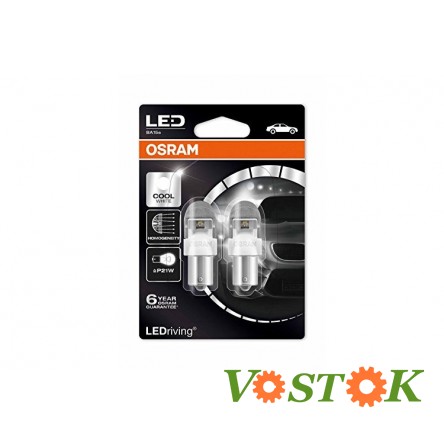 Лампа LED P21W 6000K Retrofit (White) 12V 21W PREMIUM (блістер 2 шт)